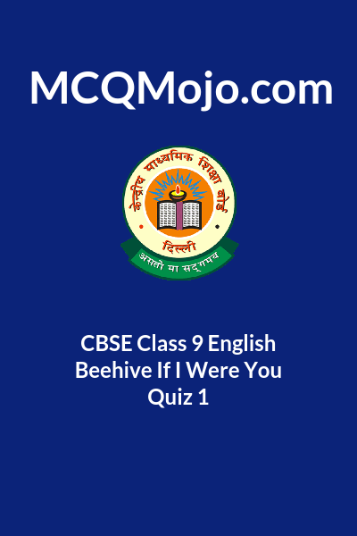 class 9 beehive if i were you mcq