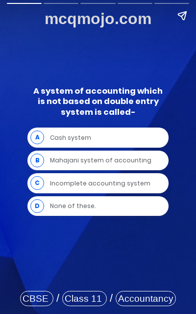 /web-stories/cbse-mcq-questions-for-class-11-accountancy-accounts-from-incomplete-records-quiz-1/