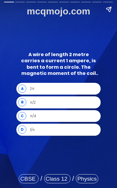 /web-stories/cbse-mcq-questions-for-class-12-physics-moving-charges-and-magnetism-quiz-3/