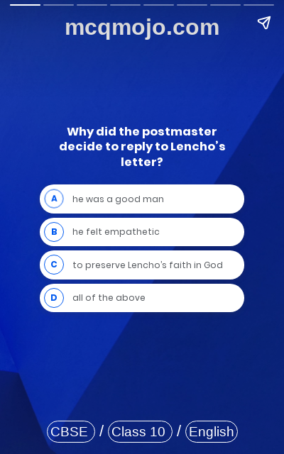 /web-stories/cbse-mcq-questions-for-class-10-english-first-flight-chapter-1-a-letter-to-god-quiz-2/