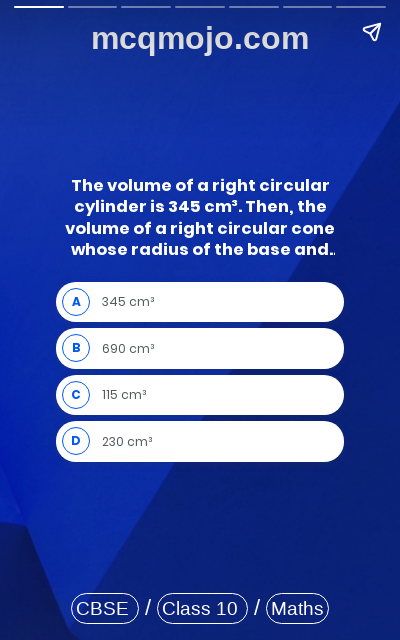 /web-stories/cbse-mcq-questions-for-class-10-maths-surface-areas-and-volumes-quiz-3/