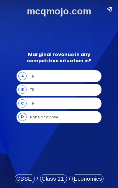 /web-stories/cbse-mcq-questions-for-class-11-economics-the-theory-of-the-firm-under-perfect-competition-quiz-3/