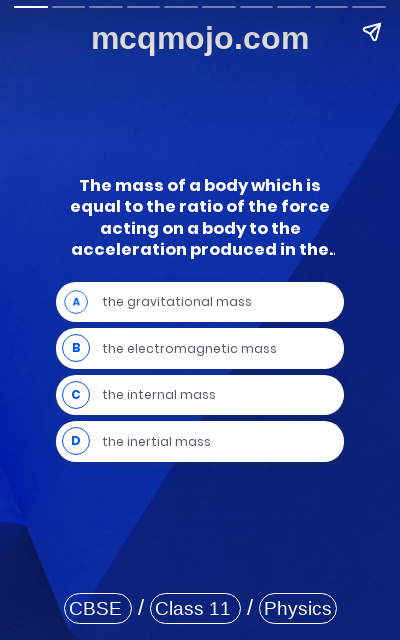 /web-stories/cbse-mcq-questions-for-class-11-physics-laws-of-motion-quiz-1/