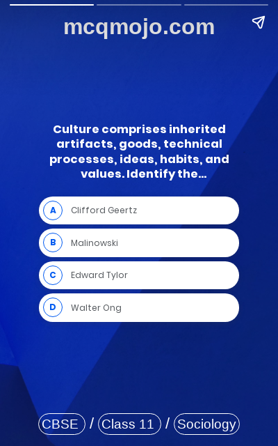 /web-stories/cbse-mcq-questions-for-class-11-sociology-culture-and-socialisation-quiz-2/