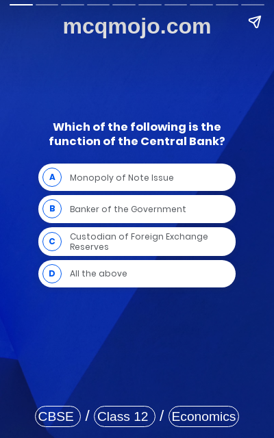 /web-stories/cbse-mcq-questions-for-class-12-economics-money-and-banking-quiz-5/