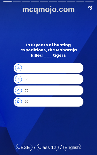 /web-stories/cbse-mcq-questions-for-class-12-english-vistas-the-tiger-king-quiz-2/