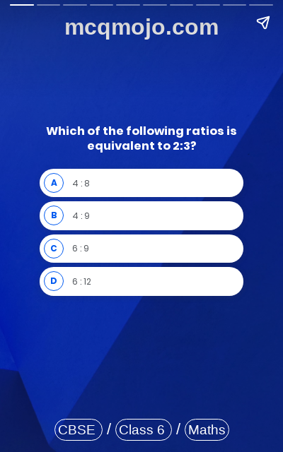 /web-stories/cbse-mcq-questions-for-class-6-maths-ratio-and-proportion-quiz-2/