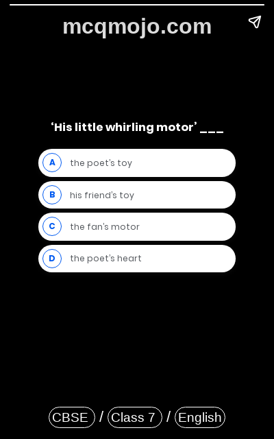 /web-stories/cbse-mcq-questions-for-class-7-english-honeycomb-poem-mystery-of-the-talking-fan-quiz-2/