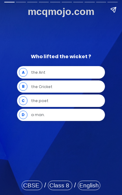 /web-stories/cbse-mcq-questions-for-class-8-english-honeydew-poem-the-ant-and-the-cricket-quiz-1/