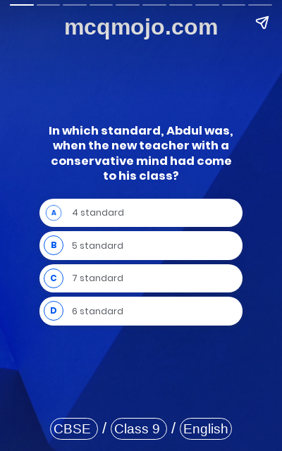 /web-stories/cbse-mcq-questions-for-class-9-english-beehive-my-childhood-quiz-1/