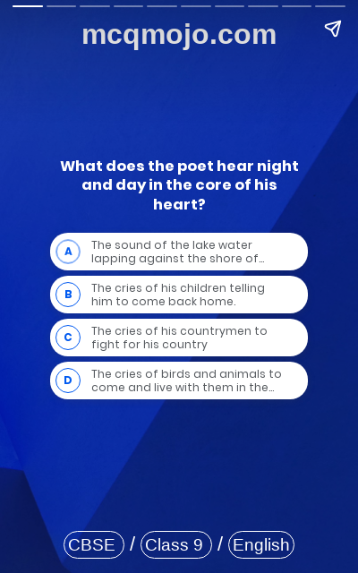 /web-stories/cbse-mcq-questions-for-class-9-english-beehive-poem-the-lake-isle-of-innisfree-quiz-1/