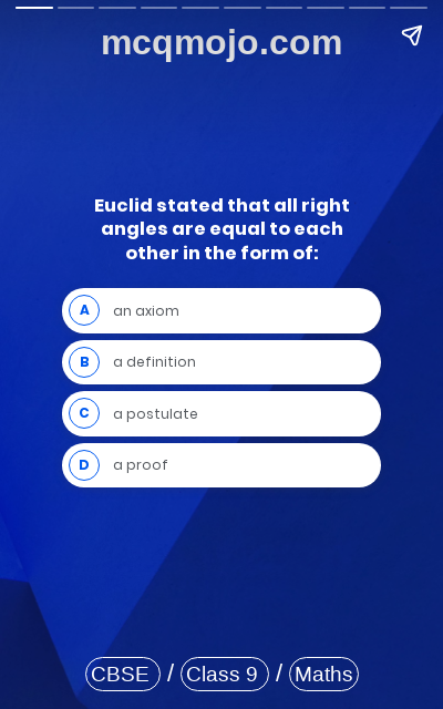 /web-stories/cbse-mcq-questions-for-class-9-maths-introduction-to-euclids-geometry-quiz-2/